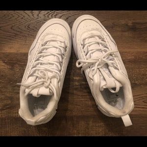 White FILA shoes size 8